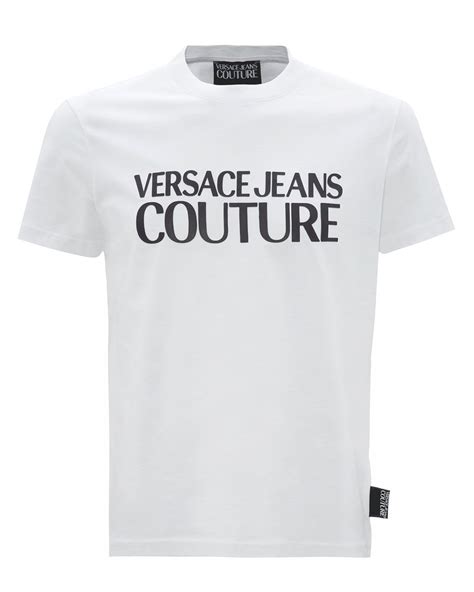 versace jeans couture t-shirt white|versace jeans couture white shirt.